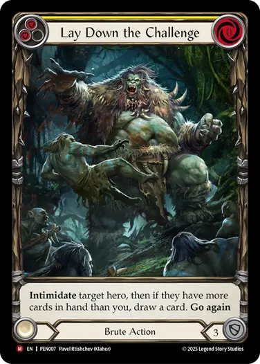 Lay Down the Challenge